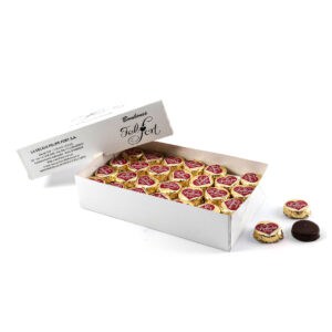 Caja de bombones rellenos de dulce de leche