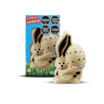 Conejo C/Huevo de Chocolate Blanco