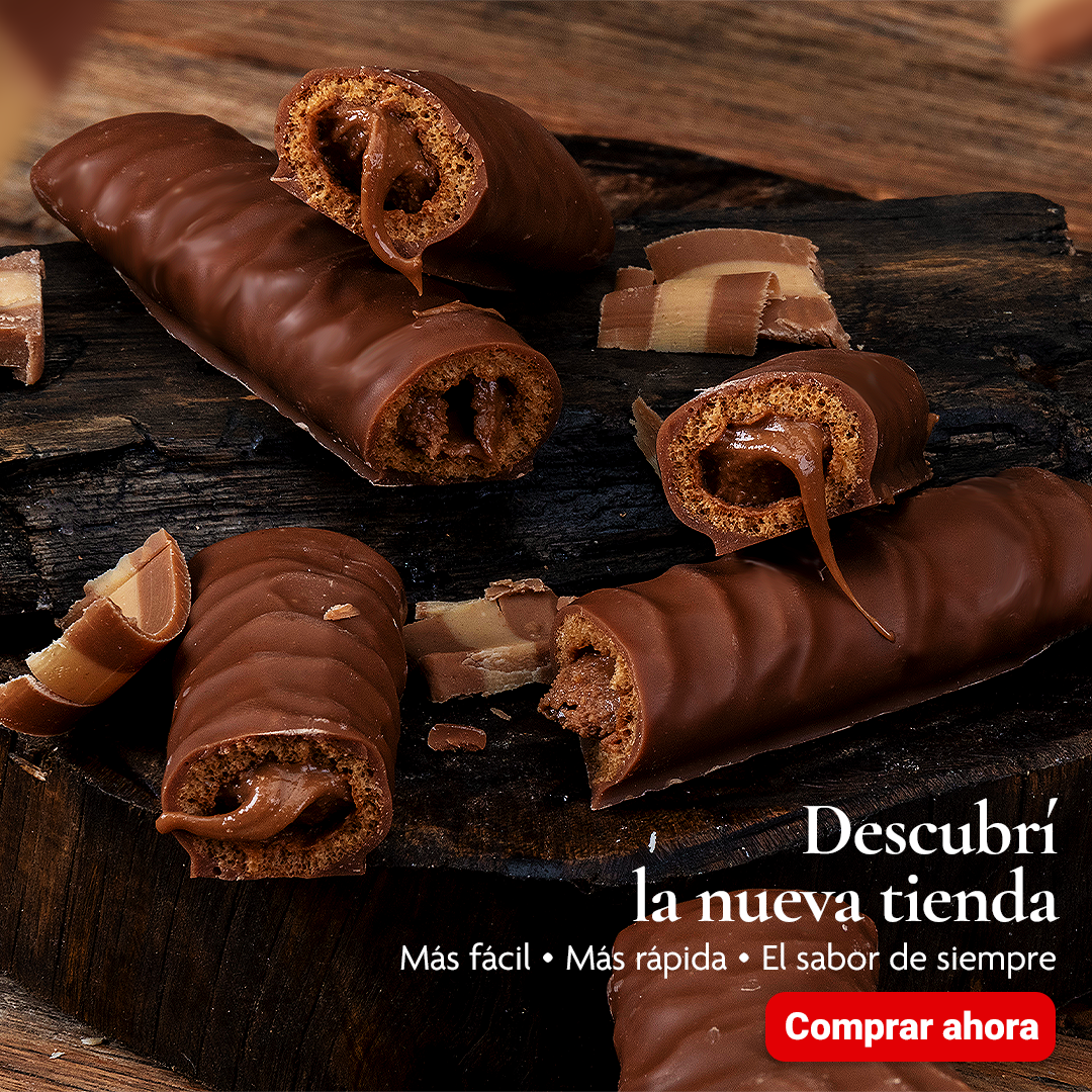 Banner con chocolates Feeling de Felfort promocionando el nuevo sitio.