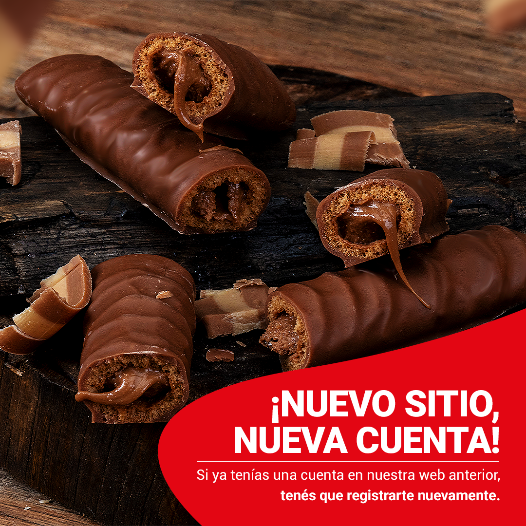 Banner con chocolates Feeling de Felfort promocionando el nuevo sitio.