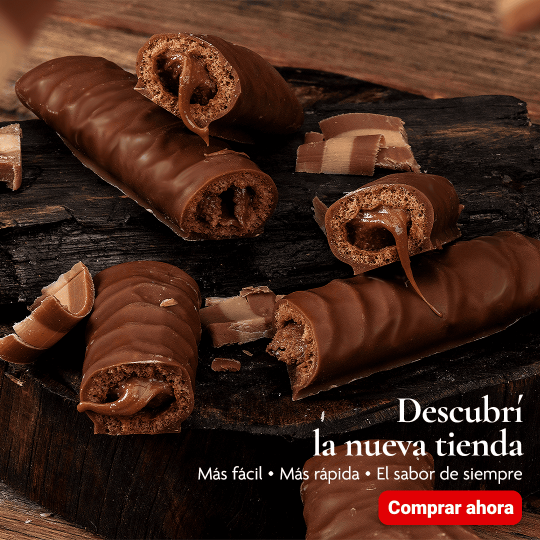 Banner con chocolates Feeling de Felfort promocionando el nuevo sitio.